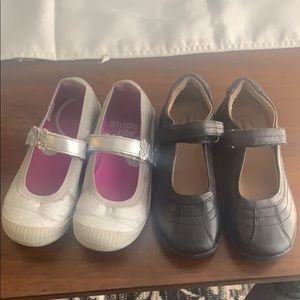 2 pair girls Stride Rite shoes sz 11.5